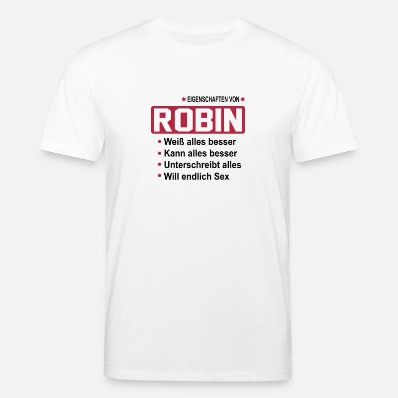 robin - Stanley/Stella Unisex Bio-T-Shirt CREATOR  - Weiß