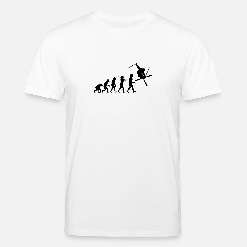 Ski Evolution - T-shirt bio CREATOR Stanley/Stella Unisexe - blanc