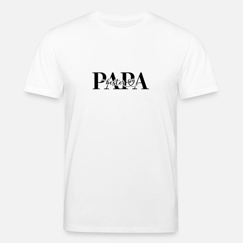 Bester Papa - Stanley/Stella Unisex Bio-T-Shirt CREATOR  - Weiß