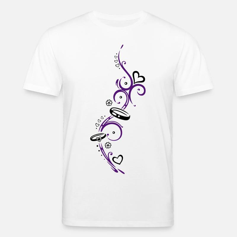 Eheringe, Hochzeit, Ehe, zwei Ringe - Stanley/Stella Unisex Bio-T-Shirt CREATOR  - Weiß