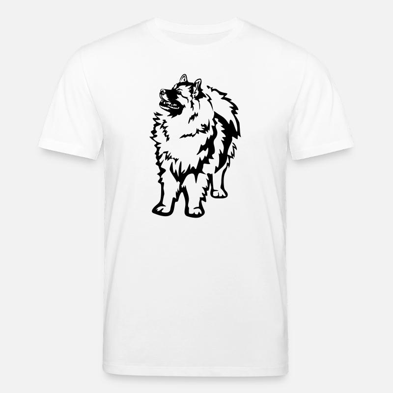 Keeshond - T-shirt bio CREATOR Stanley/Stella Unisexe - blanc
