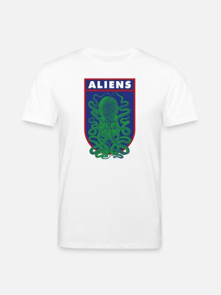 Octopus Aliens - Stanley/Stella CREATOR Unisex Organic T-Shirt - white