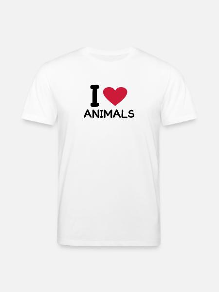 i love Animals - Stanley/Stella Unisex Bio-T-Shirt CREATOR - Weiß
