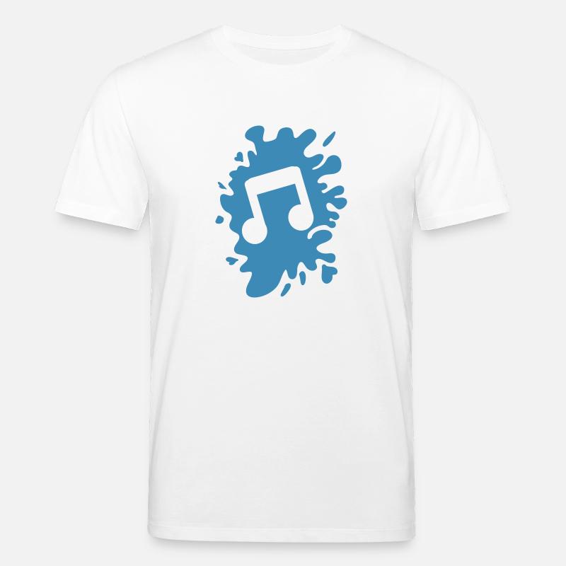klecks musik note - Stanley/Stella Unisex Bio-T-Shirt CREATOR  - Weiß