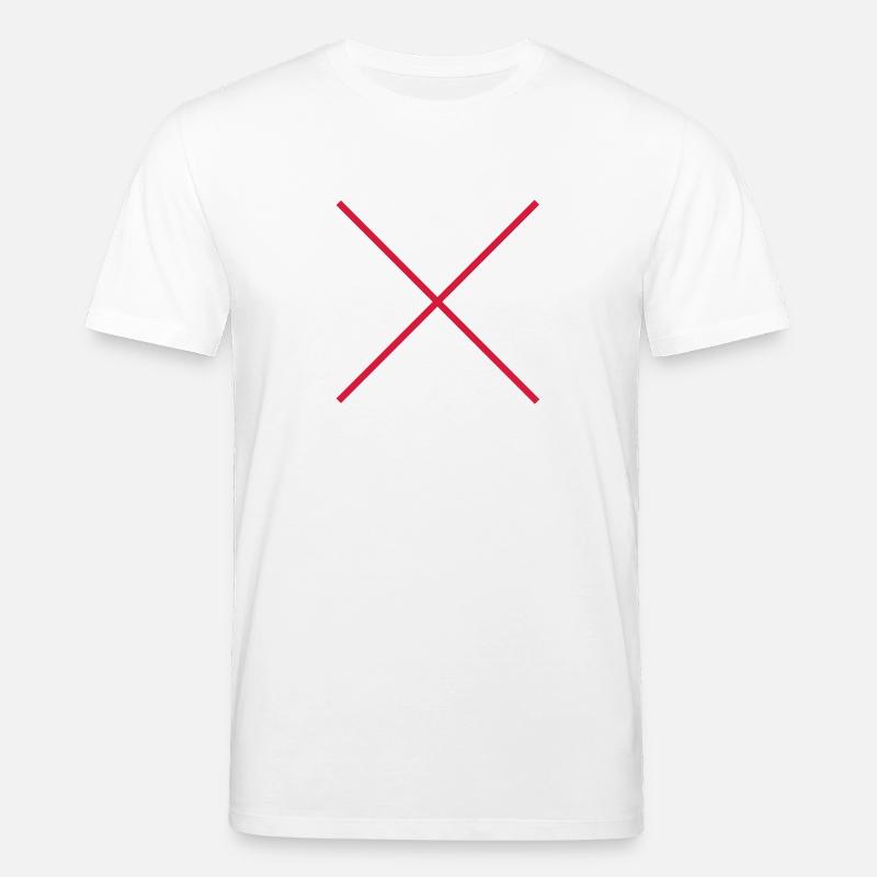 Cross X rayer interdiction - T-shirt bio CREATOR Stanley/Stella Unisexe - blanc