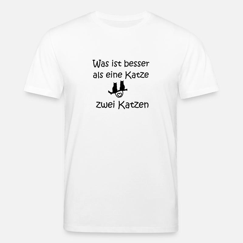 Katze - Stanley/Stella Unisex Bio-T-Shirt CREATOR  - Weiß
