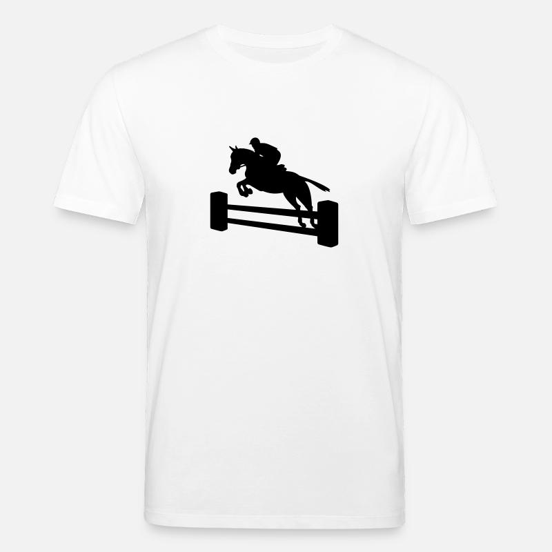 Springreiter einfarbig - Stanley/Stella Unisex Bio-T-Shirt CREATOR  - Weiß