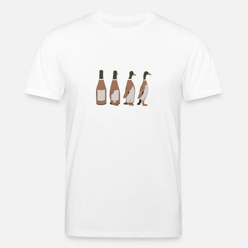 Flaschenenten groß - Stanley/Stella Unisex Bio-T-Shirt CREATOR  - Weiß