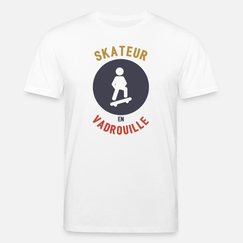 Skateboarder im Mopp - Stanley/Stella Unisex Bio-T-Shirt CREATOR  - Weiß