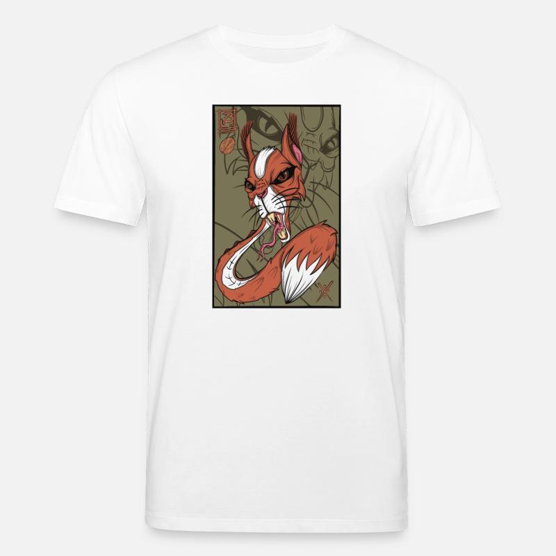 Foxy snake squirrel - Stanley/Stella Unisex Bio-T-Shirt CREATOR  - Weiß