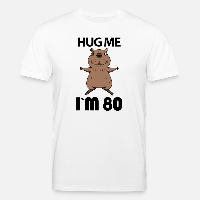 80 ans - 80 ans - Hug - T-shirt bio CREATOR Stanley/Stella Unisexe - blanc