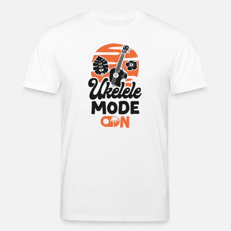 Mode du ukulélé hawaïen ukélé - T-shirt bio CREATOR Stanley/Stella Unisexe - blanc