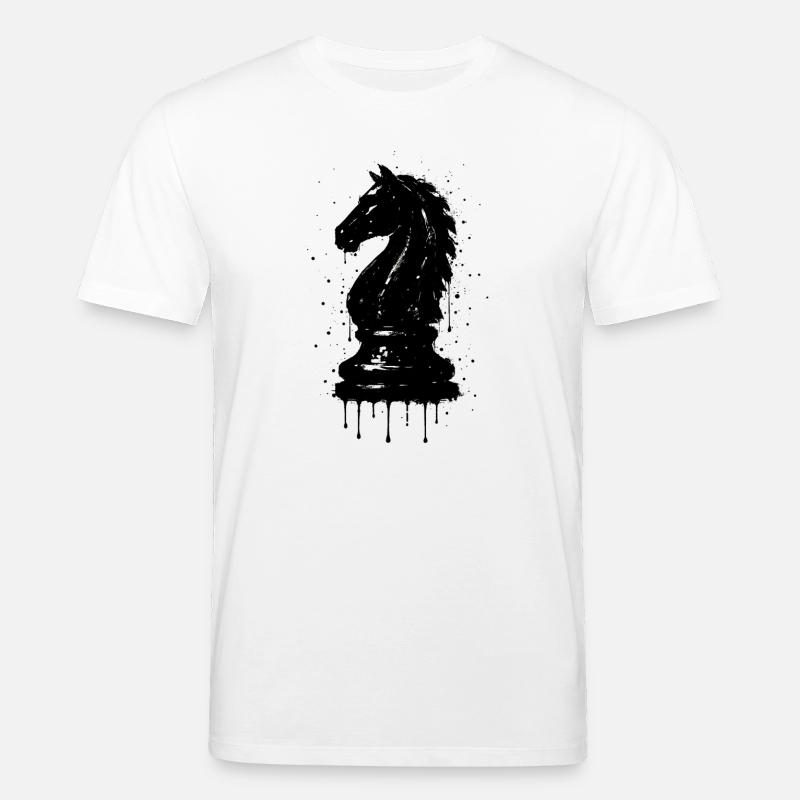 Ritterschach-Stil Schwarzes Graffiti Künstlerisch - Stanley/Stella Unisex Bio-T-Shirt CREATOR  - Weiß