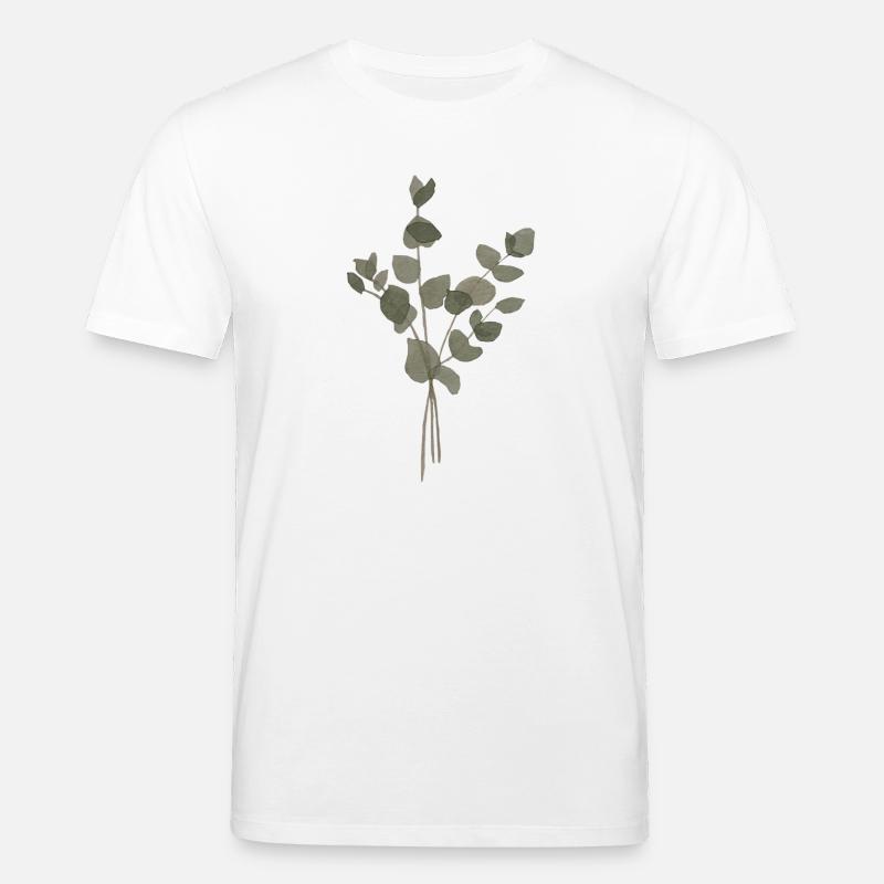 Eukalyptus-Aquarell - Stanley/Stella Unisex Bio-T-Shirt CREATOR - Weiß