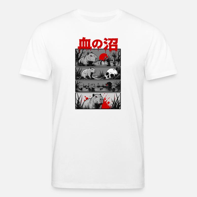 Horror Capybara Japan Style - Stanley/Stella Unisex Bio-T-Shirt CREATOR  - Weiß