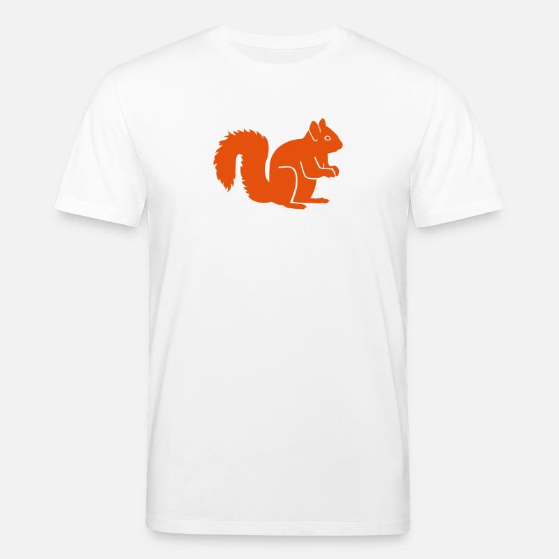 Eichhörnchen - Stanley/Stella Unisex Bio-T-Shirt CREATOR  - Weiß