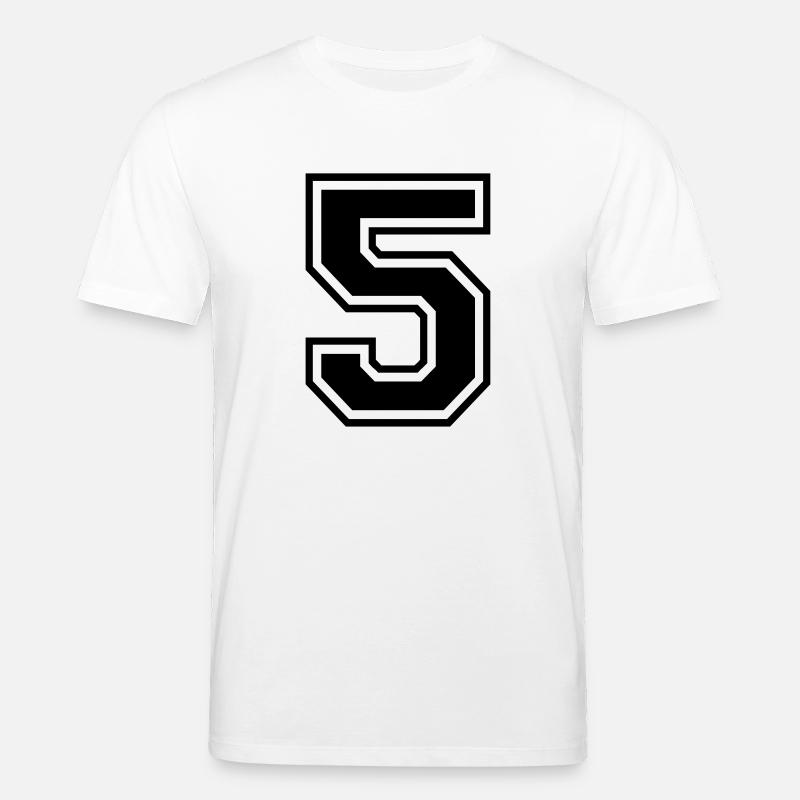 Nummer 5 - Stanley/Stella Unisex Bio-T-Shirt CREATOR - Weiß