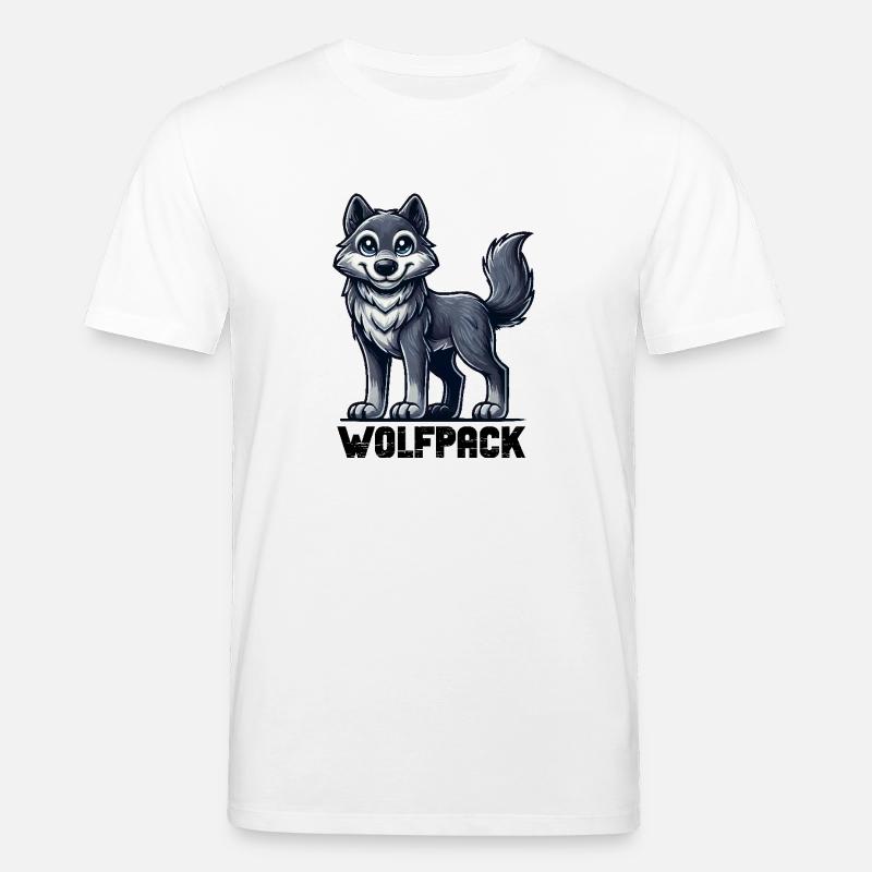 wolf comic - Stanley/Stella Unisex Bio-T-Shirt CREATOR  - Weiß