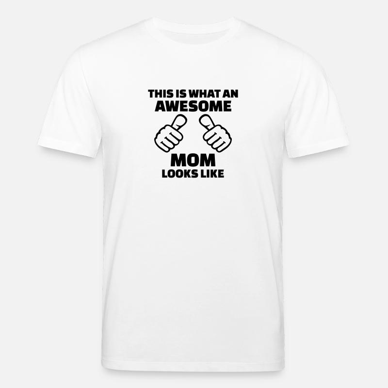 Awesome Mom - T-shirt bio CREATOR Stanley/Stella Unisexe - blanc