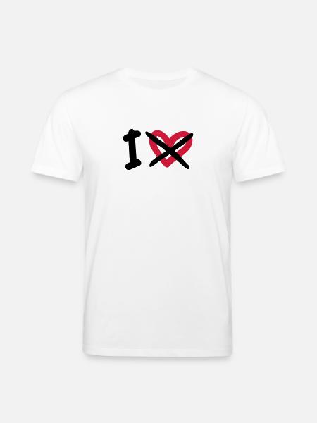 I Hate - Stanley/Stella Unisex Bio-T-Shirt CREATOR - Weiß