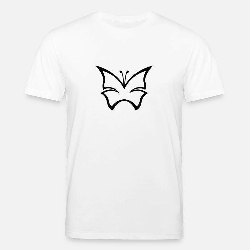 butterfly - Stanley/Stella CREATOR Unisex Organic T-Shirt - white
