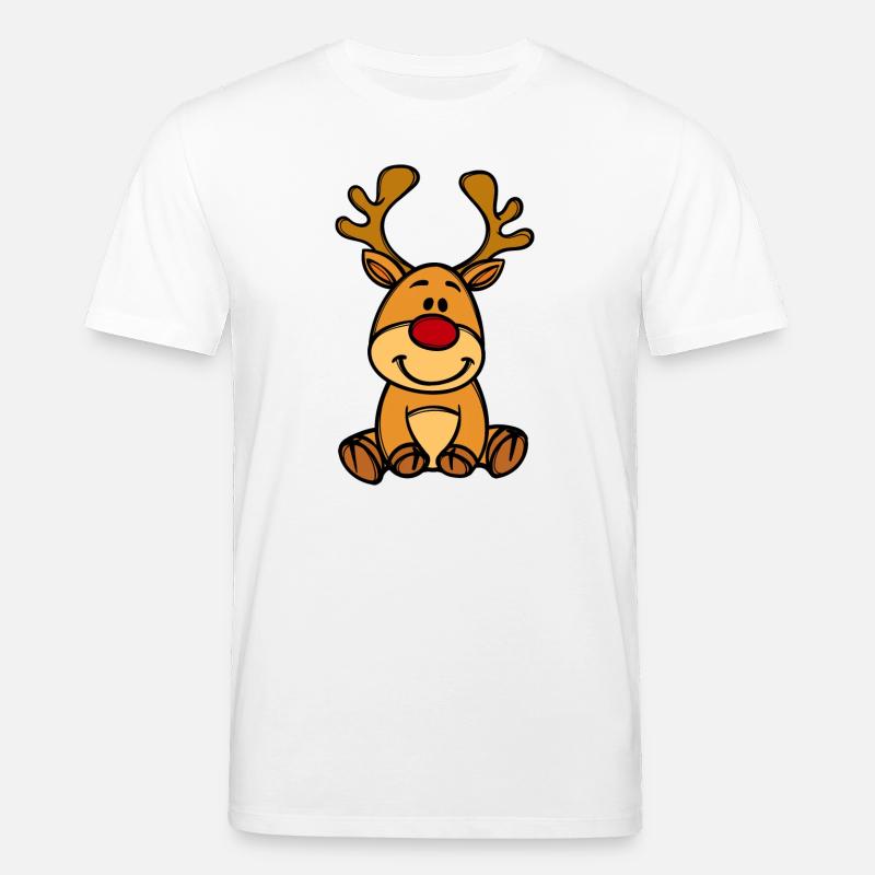 Rudolfin jouluporot - Stanley/Stella CREATOR unisex luomu-t-paita - valkoinen