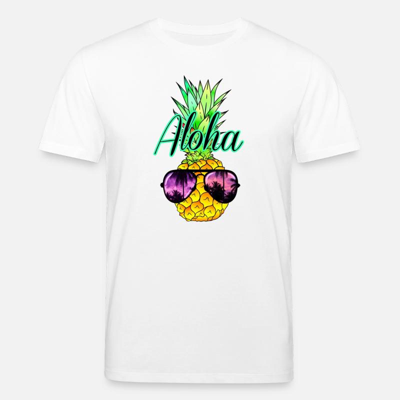 Ananas Aloha - Stanley/Stella Unisex Bio-T-Shirt CREATOR  - Weiß