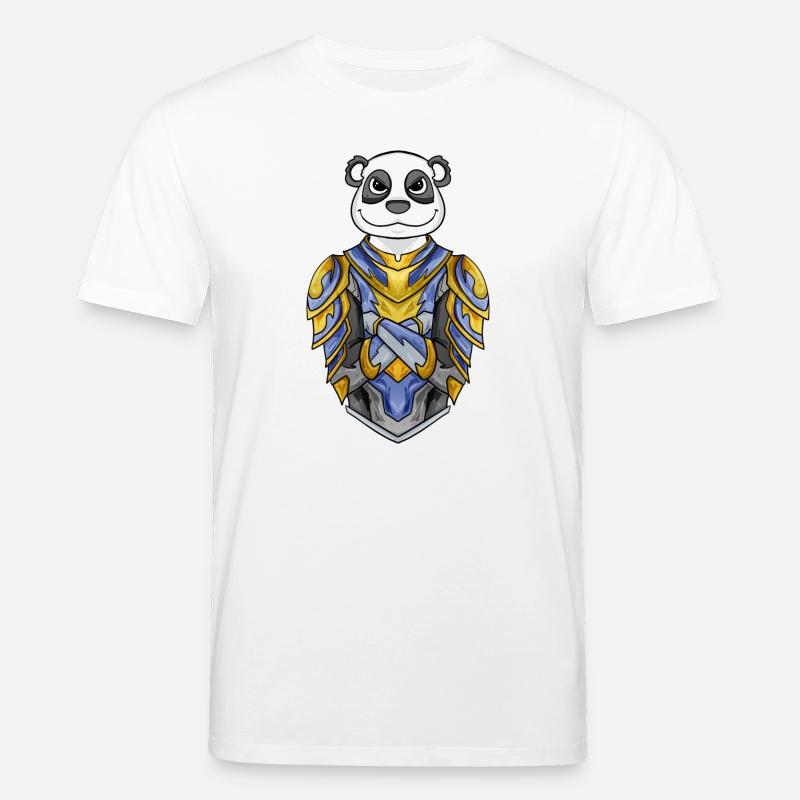 Ritter Panda cool - Stanley/Stella Unisex Bio-T-Shirt CREATOR  - Weiß