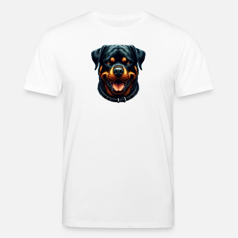 Ein friedlicher Rottweiler - Stanley/Stella Unisex Bio-T-Shirt CREATOR  - Weiß