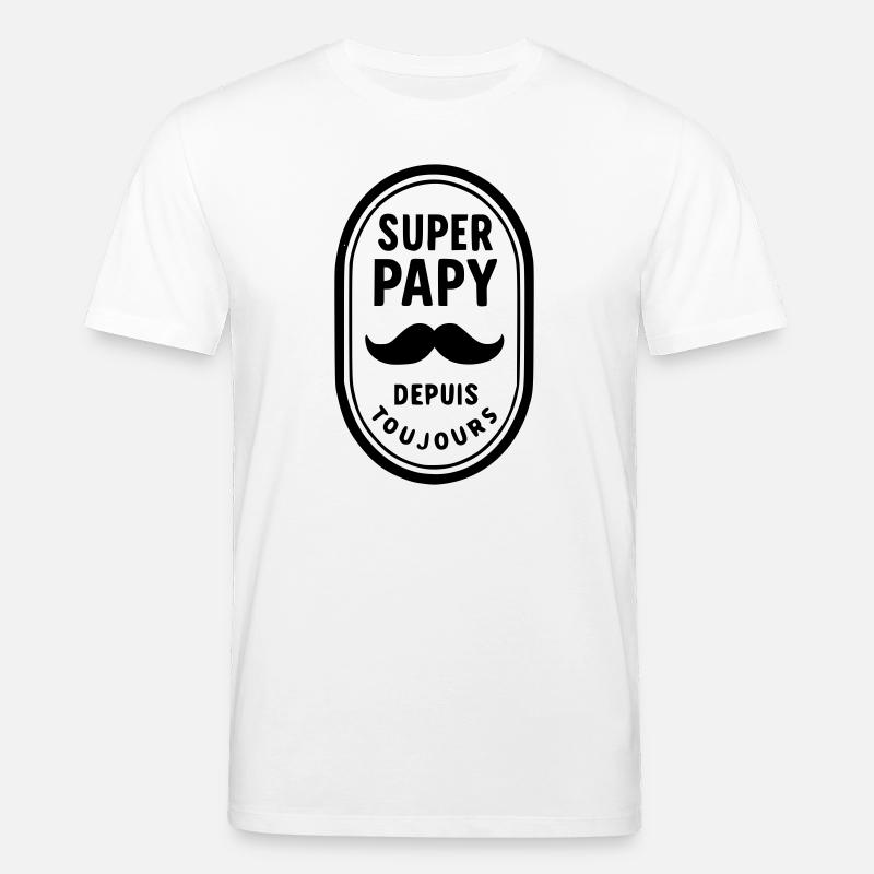 Super Opa seit immer - Stanley/Stella Unisex Bio-T-Shirt CREATOR  - Weiß