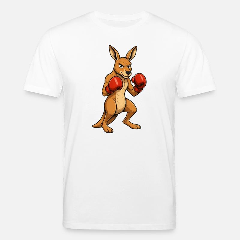 Känguru Boxheld - Stanley/Stella Unisex Bio-T-Shirt CREATOR  - Weiß