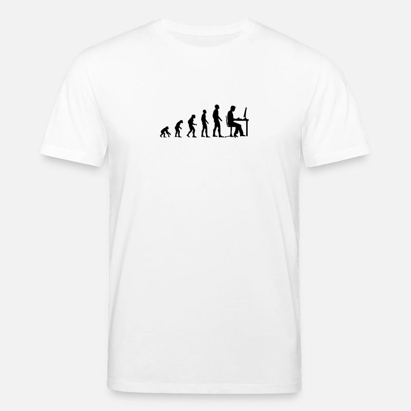 Evolution Gamer PC Videospil Computer - Sort - Stanley/Stella CREATOR økologisk unisex-T-shirt - hvid