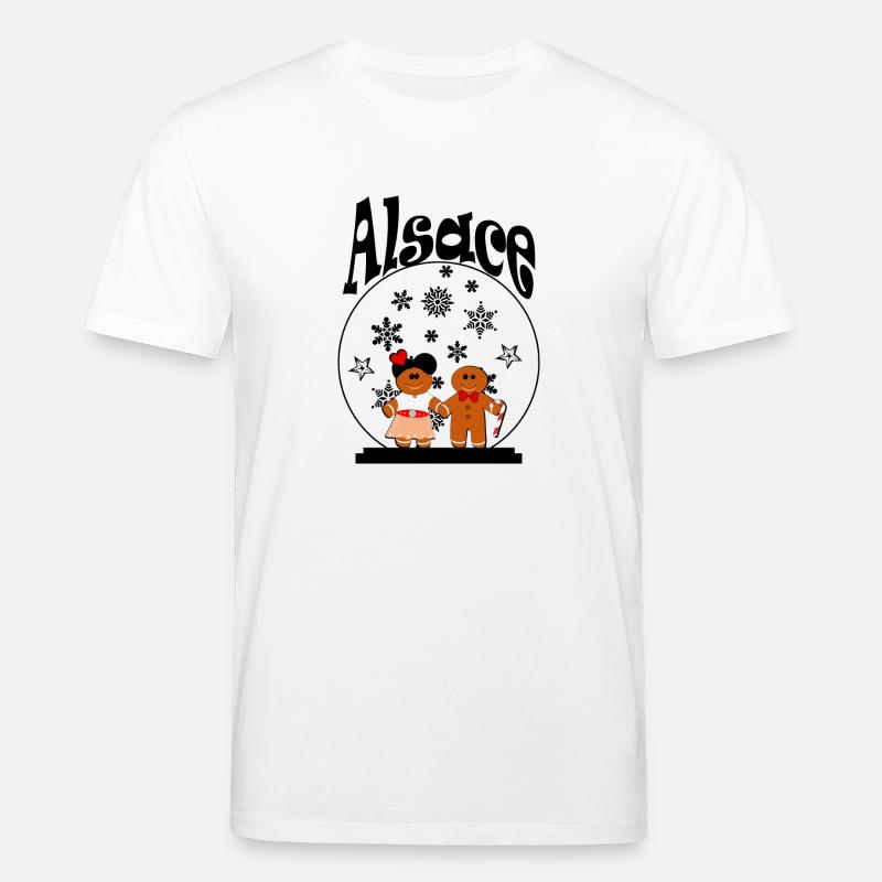 T-Shirt-Accessoire: Elsässer Weihnachtskugel - Stanley/Stella Unisex Bio-T-Shirt CREATOR  - Weiß