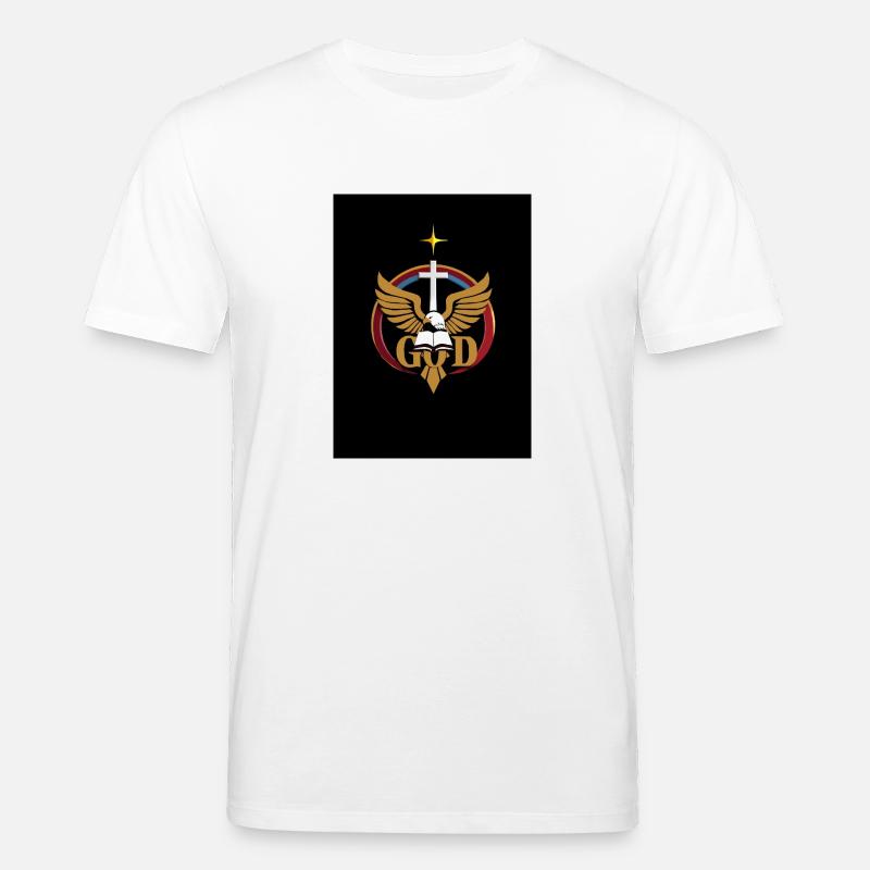 Christliches Emblem - Stanley/Stella Unisex Bio-T-Shirt CREATOR  - Weiß