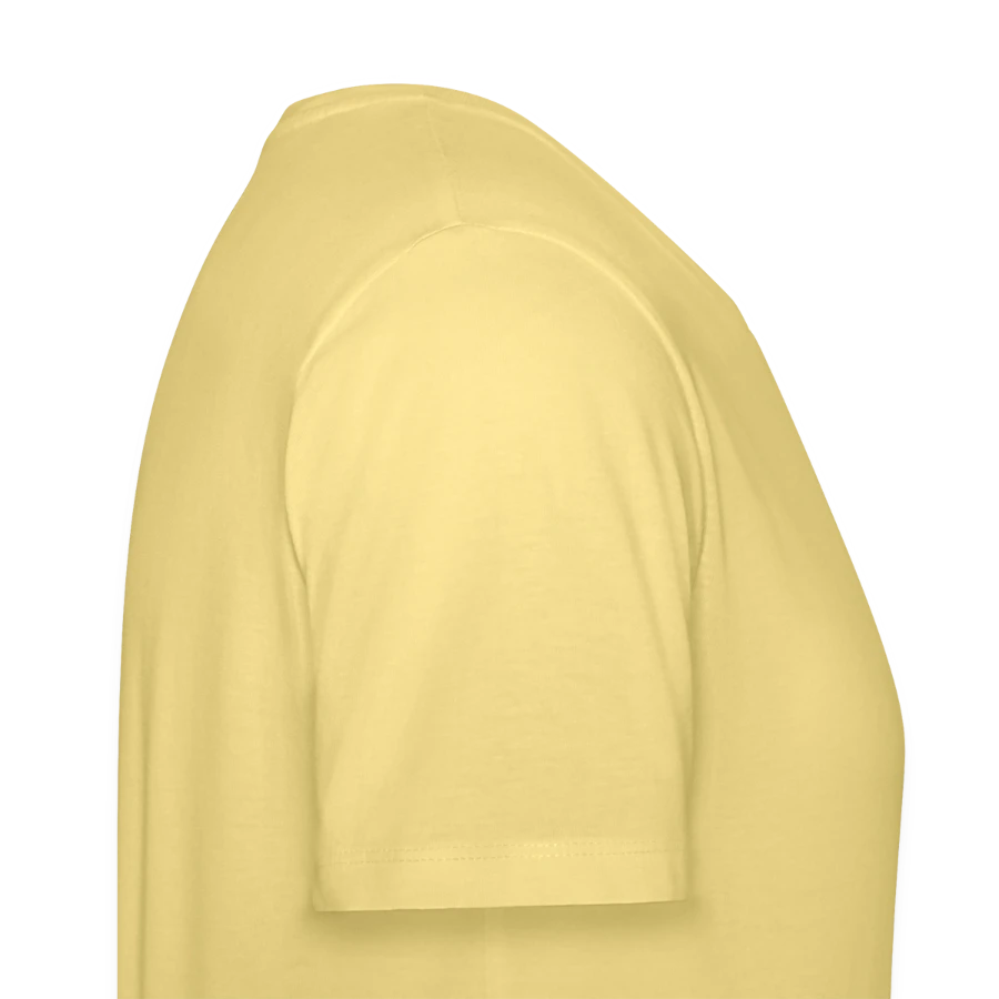 Zermatt badge on a stanley/stella creator unisex organic t-shirt, viva yellow , right