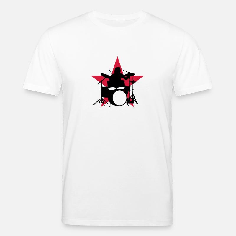 drummer_e_2c - Stanley/Stella CREATOR Unisex Organic T-Shirt - white
