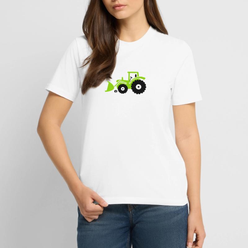 Tractor front loader Bulldog wheel loader with Stanley/Stella CREATOR Unisex Organic T-Shirt