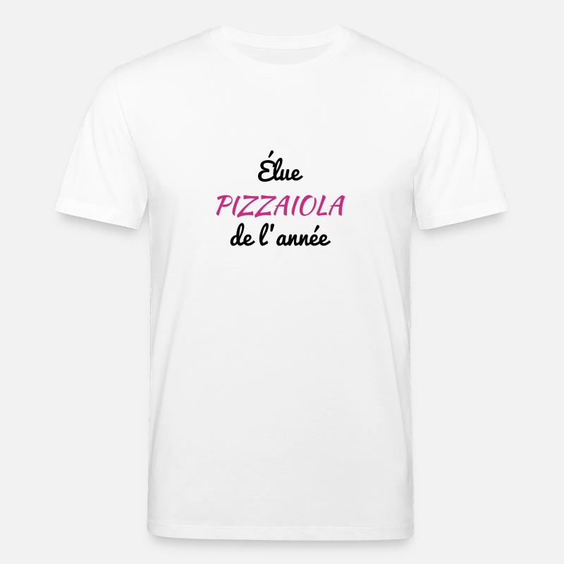 pizza / pizzaiolo / chef / italie / pizzaiola - T-shirt bio CREATOR Stanley/Stella Unisexe - blanc
