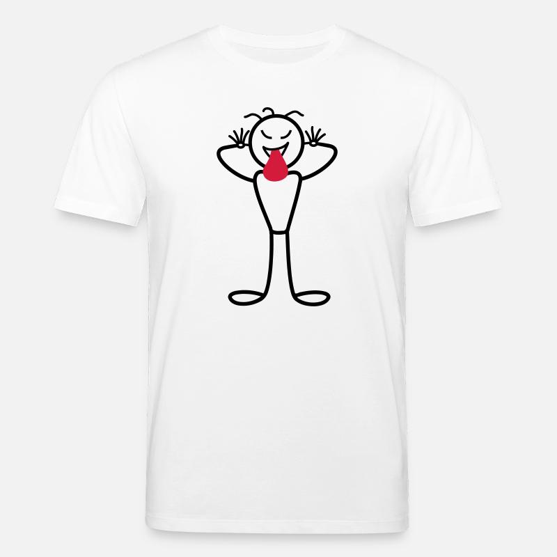 Männchen - Stanley/Stella Unisex Bio-T-Shirt CREATOR  - Weiß