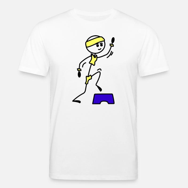 Schritte oder Aerobic Mädchen Trainingsübung - Stanley/Stella Unisex Bio-T-Shirt CREATOR  - Weiß