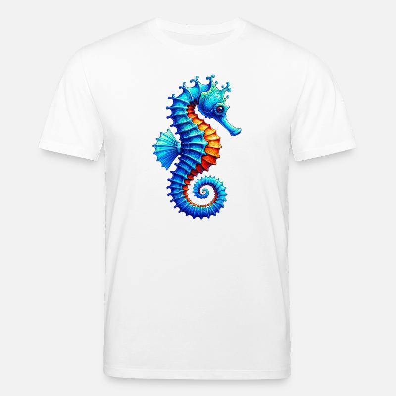 Seepferdchen - Stanley/Stella Unisex Bio-T-Shirt CREATOR  - Weiß