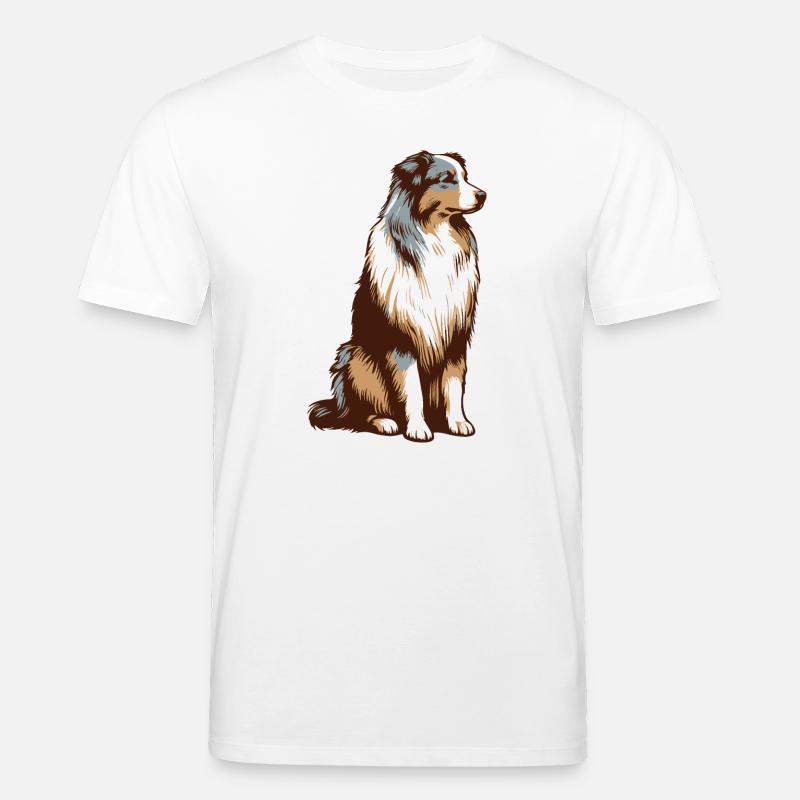 Australian Shepherd - Stanley/Stella Unisex Bio-T-Shirt CREATOR  - Weiß