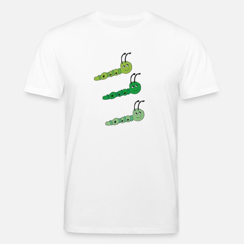 Raupen drillinge - Stanley/Stella Unisex Bio-T-Shirt CREATOR  - Weiß
