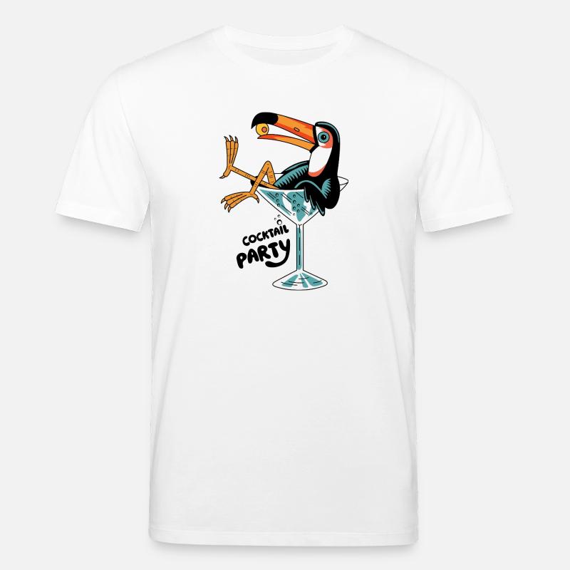 Party and toucan - Stanley/Stella Unisex Bio-T-Shirt CREATOR  - Weiß
