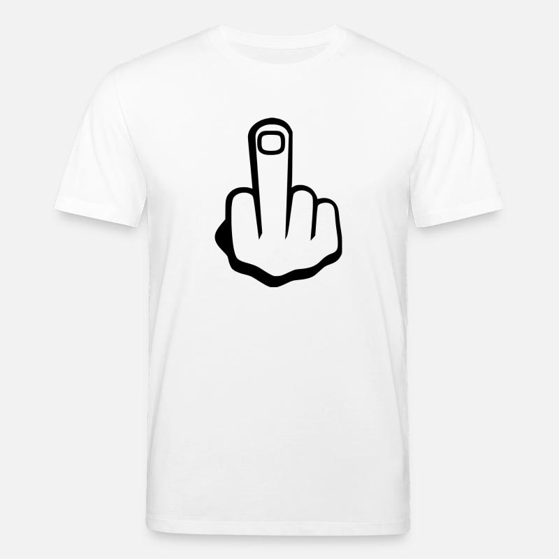 Mittelfinger - Stanley/Stella Unisex Bio-T-Shirt CREATOR  - Weiß