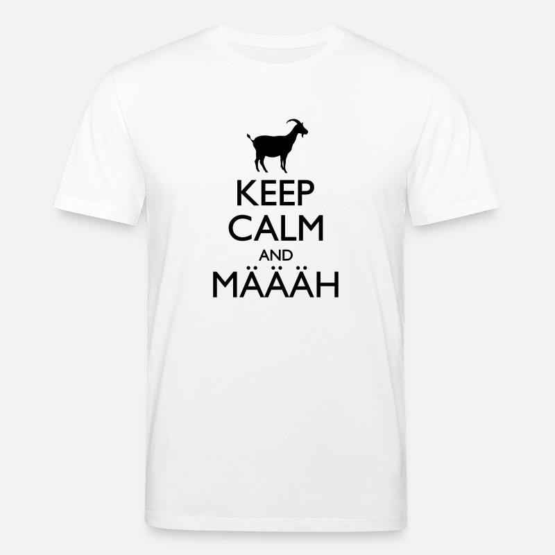Keep Calm And Määäh - T-shirt bio CREATOR Stanley/Stella Unisexe - blanc