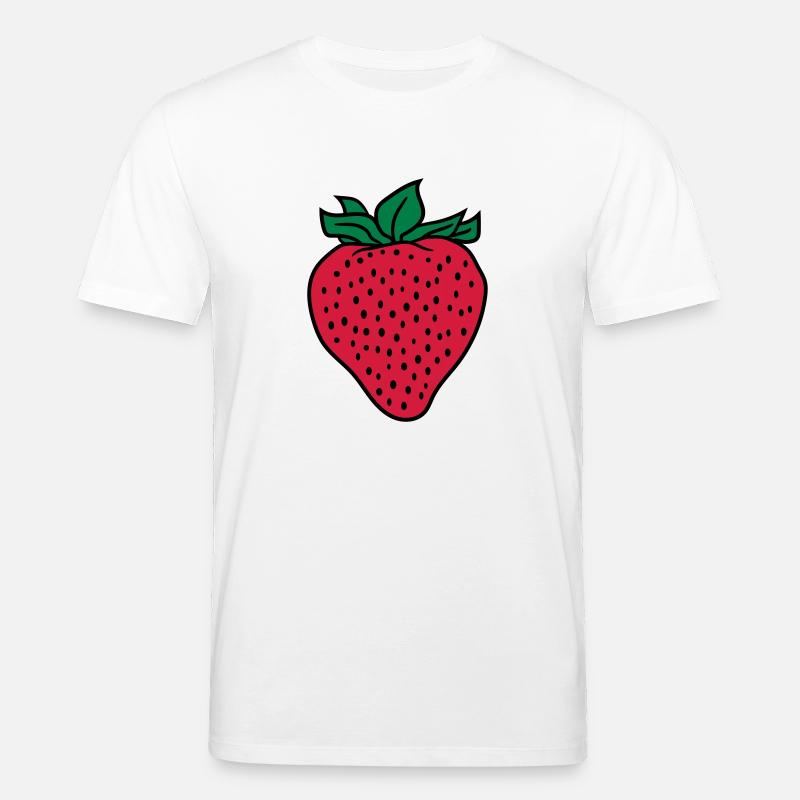 erdbeere - Stanley/Stella Unisex Bio-T-Shirt CREATOR  - Weiß