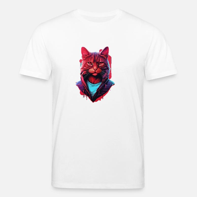 Katze - Stanley/Stella Unisex Bio-T-Shirt CREATOR  - Weiß