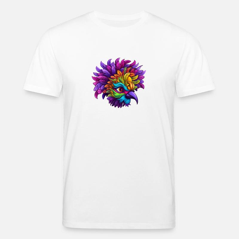 Flamingo Mardi Gras Maske - Stanley/Stella Unisex Bio-T-Shirt CREATOR  - Weiß