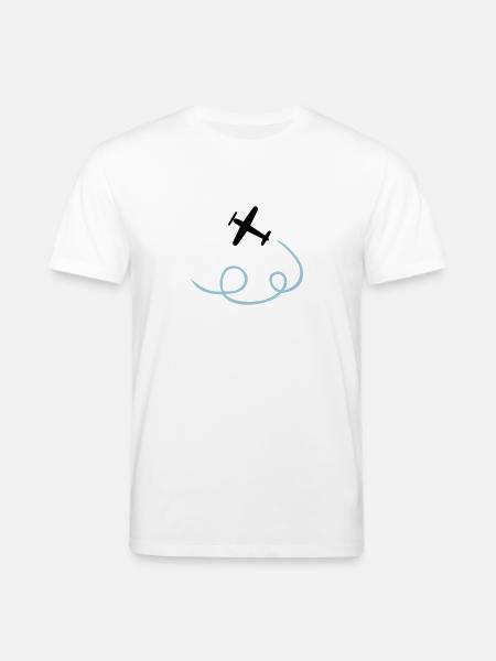 Airplane - Stanley/Stella CREATOR Unisex Organic T-Shirt - white